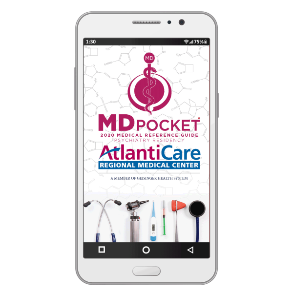 MDpocket AtlantiCare Psychiatry Edition eBook - 2020